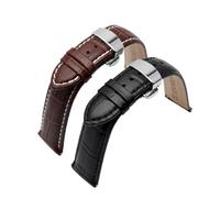 LQXHZ Correa De Reloj De Cuero Genuino, Color Negro Y Marrón, 18/19/20/21/22/24 Mm, Gran Oferta, Accesorios For Pulsera(Brown white,23mm)