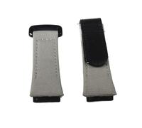 LQXHZ Correa De Reloj De Cuero Genuino Con Costura De Lona De Nailon For Hombre De 25mm Compatible Con Correa De Reloj Pulsera Con Hebilla Atornillada(Grey strap)