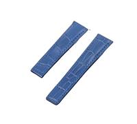 LQXHZ Correa De Reloj De Cuero Genuino De 20 Mm Y 22 Mm Compatible Con TAG For HEUER Correa Serie Hombres Marca Superior Banda De Calidad Banda De Reloj Suave Pulsera De Muñeca(Sky blue,SILVER BUCKLE_
