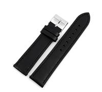 LQXHZ Correa De Reloj De Cuero Genuino Retro, Correa De Reloj De Cuero De Vaca Con Cera De Aceite, Pulsera De 18, 20, 22 Y 24mm, Correa De Reloj Inteligente Negra For Hombres Y Mujeres(Black-black lin