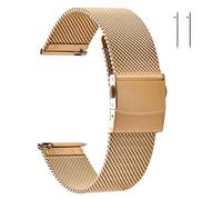 LQXHZ Correa De Reloj De Malla De Acero Inoxidable For Hombres Y Mujeres, Correas De Reloj De Malla De Liberación Rápida 16 Mm 18 Mm 19 Mm 20 Mm 21 Mm 22 Mm(RG,19mm)