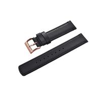 LQXHZ Correa De Reloj De Piel De Becerro De 20 Mm Y 22 Mm Con Cierre Rápido, Estilo Retro, Color Negro, Marrón Y Café, For Hombre Y Mujer.(Black-Rose Gold,20mm)