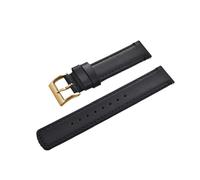 LQXHZ Correa De Reloj De Piel De Becerro De 20 Mm Y 22 Mm Con Cierre Rápido, Estilo Retro, Color Negro, Marrón Y Café, For Hombre Y Mujer.(Black-Gold,22mm)