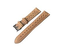 LQXHZ Correa De Reloj Hecha A Mano, Correa De Reloj De Cuero Genuino Suave, 18mm, 20mm, 22mm, 24mm, Reemplazo De Pulsera De Ventilación Porosa For Relojes(Khaki,22mm)