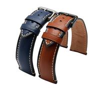 LQXHZ Nueva Correa De Cuero Genuino 20mm 22mm 24mm Correa De Reloj Compatible Con Pulsera De Cuero De Reloj Fósil FTW1114/FS5151(Color:Brown rosegold buckl,Size:24mm butterfly buckl)