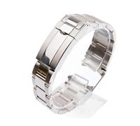 LQXHZ Reloj Ajuste for Rolex Submariner Daytona Reloj de borde de arco de acero inoxidable sólido accessorie hombres reloj de reloj de reloj Reemplazar la pulsera de reloj(A)