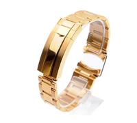 LQXHZ Reloj Ajuste for Rolex Submariner Daytona Reloj de borde de arco de acero inoxidable sólido accessorie hombres reloj de reloj de reloj Reemplazar la pulsera de reloj(C)