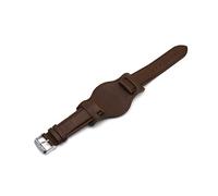 LQXHZ Retro Hecho a mano Reloj de la pulsera de los hombres 20 mm 22 mm 24 mm Pulsera de reloj de cuero Pulsera Azul Azul Negro Verde Rojo Color Rojo Correa(Coffee-1,20mm)