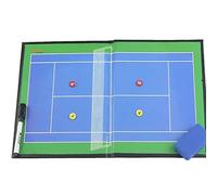 LQYDQSC Carpeta Táctica de Tenis Tenis Pizarra Táctica Magnética Pizarra Tenis Entrenador con Rotulador y Borrador