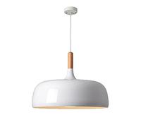 LQZCXMF Araña De Comedor De Estilo Nórdico Lámpara Colgante De Techo De Madera Lámpara Retro Industrial E27 Pantalla De Granero Colgante Creative Study Bar Café (Gris)