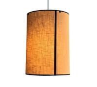 LQZCXMF Lámpara Colgante Cilíndrica Rústica, Lámpara Colgante Moderna Estilo Boho, Accesorios Ajustables, Lámpara Colgante Industrial De Lino De 1 Nivel, Lámpara Colgante De Cúpula Estilo Granja