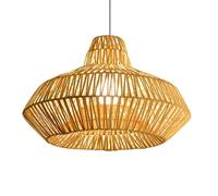 LQZCXMF Lámpara Colgante De Cesta De Bambú, Lámpara De Isla Minimalista De Mimbre Natural, Lámparas De Mesa De Comedor, Lámpara De Techo Grande Para Comedor, Mesa De Sala De Estar, Isla De Cocina