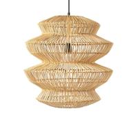 LQZCXMF Lámpara Colgante Grande De Bambú, Lámpara Única De Mimbre Una Luz Ajustable, Estilo Rústico De Cesta, Candelabros De Granja, Iluminación Tejida A Mano Para Isla De Cocina Estilo Bohemio