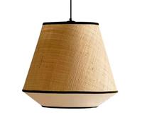 LQZCXMF Lámpara Colgante Hecha A Mano, Araña De Lino Beige De 1 Nivel, Farol De Estilo Bohemio Moderno Para Isla De Cocina, Lámpara De Techo, Luminaria Rústica Tropical Para Comedor