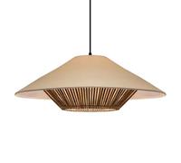 LQZCXMF Lámpara De Araña Estilo Granja, De Lino Blanco, Con 1 Luz, De Ratán, Estilo Bohemio, Con Forma De Cúpula, Ideal Para Comedor, Cocina De Mediados De Siglo, Con Pantalla Tejida A Mano