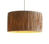 LQZCXMF Lámpara De Araña Moderna De Ratán Con Pantalla De Cesta De Ratán Y Marco De Metal - Iluminación Colgante De Entrada, Estilo Industrial, Luminaria De Luz Natural Para Pasillo