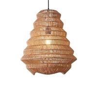 LQZCXMF Lámpara De Araña Rústica De Cuerda De Cáñamo Para Isla De Cocina Estilo Costero, Lámpara Colgante Grande Estilo Bohemio Moderno, Cesta Tejida A Mano, Iluminación Decorativa Para Vestíbulo