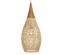 LQZCXMF Lámparas Colgantes De Cesta De Ratán Rústica, Apliques Modernos Roble 1 Luz Para Isla Cocina, Candelabros Costeros De Una Sola Cabeza, Lámpara De Techo Tejida A Mano Para Comedor, Vestíbulo