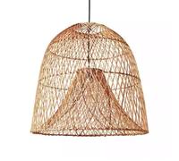 LQZCXMF Lámparas De Araña De Ratán Estilo Granja, Lámpara Colgante Grande Estilo Boho 1 Luz, Lámparas De Araña Rústicas Tejidas A Mano Para Isla De Cocina, Comedor Y Dormitorio Con Pantalla Cesta