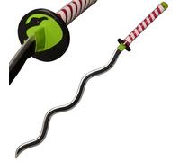 LQZJG Anime Espada de bambú Cosplay，Iguro Obanai Espada Katana 98 cm/38,5 Pulgadas