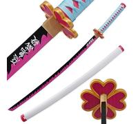 LQZJG Anime Espada de bambú Cosplay，Kanroji Mitsuri Espada Katana 103 cm/40 Pulgadas