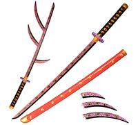 LQZJG Anime Espada de bambú Cosplay，Kokushibou Espada Katana 103 cm/40 Pulgadas