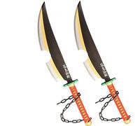 LQZJG Juego de Piezas 2 Anime Espada de bambú Cosplay，Uzui Tengen Espada Katana 78 cm/30,9 Pulgadas