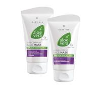 LR Aloe Vera Face Mask Hydra Express - Mascarilla facial hidratante (2 x 75 ml, paquete doble)