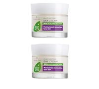 LR Aloe VIA Crema de día multiactiva con 50% gel de aloe vera, extracto de oliva orgánico, aceite de semilla de uva, 2 x 50 ml