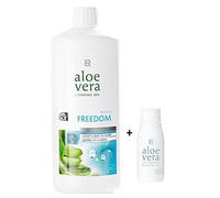 LR Drinking Gel Freedom de aloe vera, 1000 ml, botella giratoria de aloe vera (sin relleno) para viajes, 90 ml