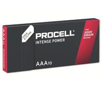 Pila AAA Duracell Procell Intense L03 Pack 10, 1.5V Alcalina 1223mAh Alta Potencia