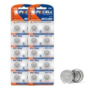 LR44 AG13 Pilas alcalinas 1,5V 158mAh para Juguetes,Libros Musicales,termómetros,Paquete de 20,PKCELL
