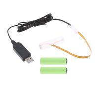 LR6 Eliminador de batería AA 3 piezas de repuesto para cable de alimentación USB 1.5 V cable de batería AA para luces LED juguetes electrónicos
