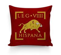 Lrajan&Daucus Funda de almohada de Legión Romana, funda de cojín decorativa (LEGIO VIIII HISPANA)