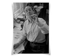 Lrajan&Daucus Póster de retrato de las 100 figuras literarias, escritor mundialmente famoso A3, impresiones de tela, decoración de pared (#64 Vladimir Nabokov)