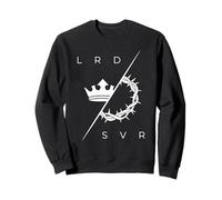LRD SVR Corona Espinas Minimalista Arte Simbólico Religioso Sudadera