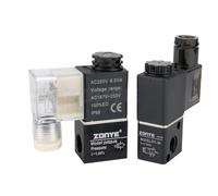 LREDONM 1 unidad neumático 2V025-08B electroválvula de dos vías de dos posiciones AC220 V interruptor de tres vías 3 V1-06 A DC24 V normalmente cerrado (3 V1 - 06 DC12 V)
