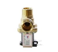 LREDONM Electroválvula 220 V CC 12 V 24 V DN15 G1/2 1/2 1/2 '' Electroválvula eléctrica de latón interruptor entrada agua normalmente cerrado con filtro (220 V)