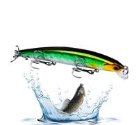 Lres de pesca con cebo, interrupciones de jerkbait a Través de Formas de Pescado y proporciones precisas - Bayas de natación realistas | Las diversas semillas de los amantes de los tatuajes en Agua