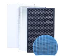 LRFDRESS Filtro HEPA compatible con Sharp KC-A40E-W KC-A40E-B KC-A40Y-W KC-A40EU-W KC840U Purificador de aire Repuesto Filtro de humidificación FZ-A40HFE FZ-A40DFE FZ-A60MFE FP-FM404b-b FZ-FZ-F40