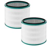 LRFDRESS Paquete de 2 filtros HEPA de repuesto para ventiladores Dyson HP00, HP01, HP02, HP03, DP01, DP02 de escritorio, purificador de aire, piezas de filtro de purificador de aire comparado con la