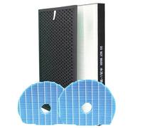 LRFDRESS Repuesto de filtro HEPA para Sharp UA-HD40U-L UA-HD50E-L filtro purificador de aire con filtro humidificador, parte # UZ-HD4HF / UZ-HD4DF / UZ-HD6MF KC-D50 KC-E50 KC-F50 KC-G50 KI-GS50