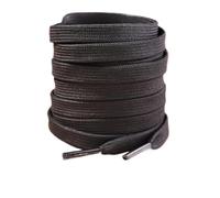 LRFNKCT cordones, cordones de zapatos, 1/2 par de cordones planos blancos y negros for zapatillas deportivas