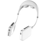 LRFVADW Aire acondicionado portátil Mini ventilador portátil manos libres cuello recargable pequeño masaje deportes escritorio mano aire acondicionado enfriador