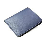LRFVADW Bolso de Mujer Genuine Leather Young Men Small Wallet Card Holder Luxury Designer Short Standard Wallets Casual Slim Money Bag Minimalist Purse(Blue)