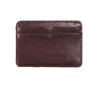 LRFVADW Bolso de Mujer MenWallet Small Leather Magic Wallet with Coin Purse Men Mini Money Bag Credit Card Clip Cash(Coffee)