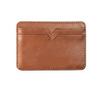 LRFVADW Bolso de Mujer MenWallet Small Leather Magic Wallet with Coin Purse Men Mini Money Bag Credit Card Clip Cash(Auburn)