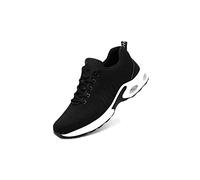 LRFVADW Botas de seguridad para hombre, con amortiguación de aire, puntera de acero, antipinchazos, industriales, negro, 41 1/3 EU