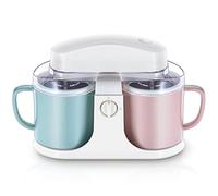 LRFVADW Máquina de Hielo Automatic Ice Cream Maker Household Frozen Fruit Dessert Milkshake Machine Big Capacity 1L 2 Barrels