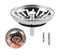 lrgnixs 1 pieza de acero inoxidable colador de desagüe de altura ajustable 82 mm tapón para fregadero de cocina Franke piezas de repuesto